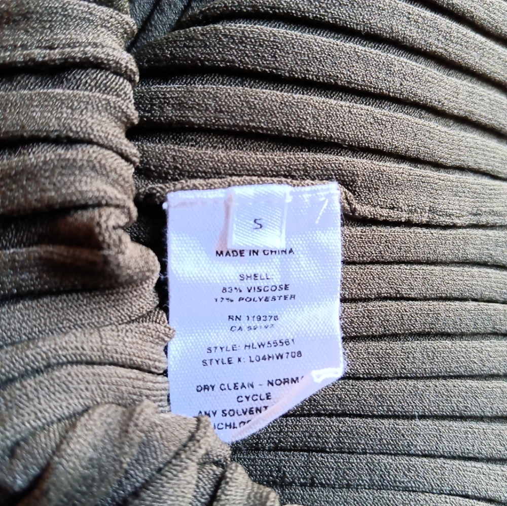 Helmut Lang Slash Ribbed-Knit Tank top Light Sage size SMALL - Picture 5 of 8